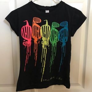 Girls Size Small Neon And Black New York City Tee